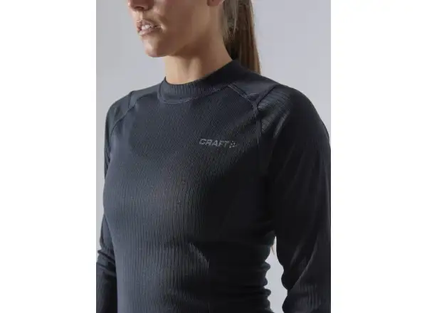 Craft Core Dry Baselayer damski zestaw koszulka z długim rękawem + spodnie czarna
