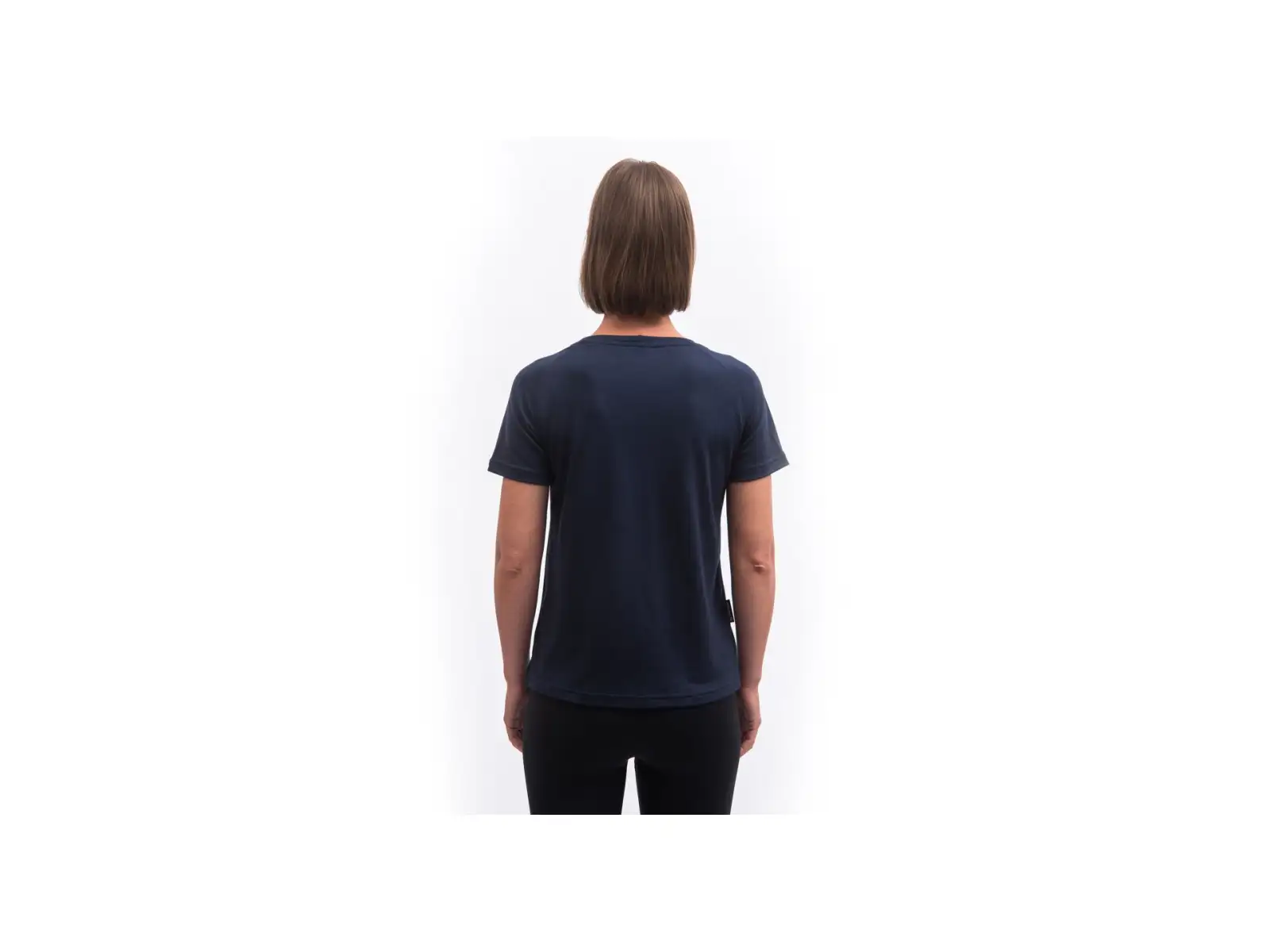 Sensor Merino Blend Moon damska koszulka krótki rękaw Deep Blue