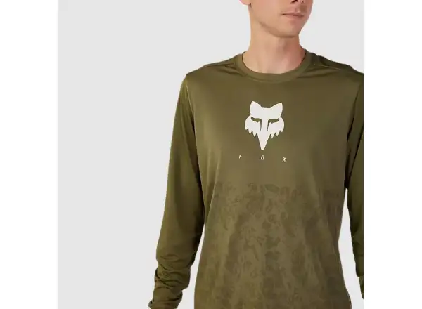 Fox Ranger Tru Dri męska koszulka długi rękaw Olive Green
