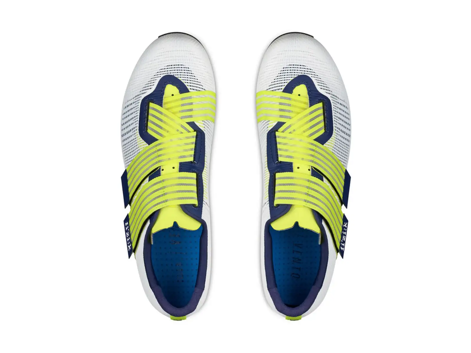 Fizik Vento Powerstrap Aerowave męskie buty szosowe Movi Yellow/White