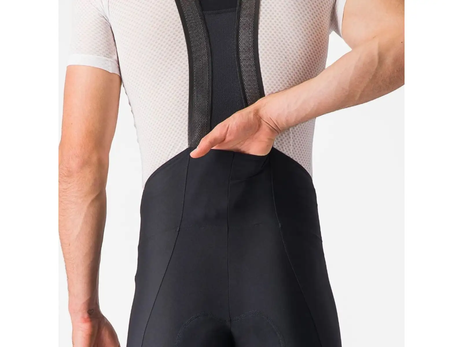Castelli Espresso 3 męskie spodenki z wkładką i szelkami Black