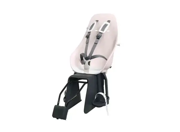 Urban Iki tylny fotelik z adapterem i bagażnikiem na ramę SET Sakura Pink/Shinju White