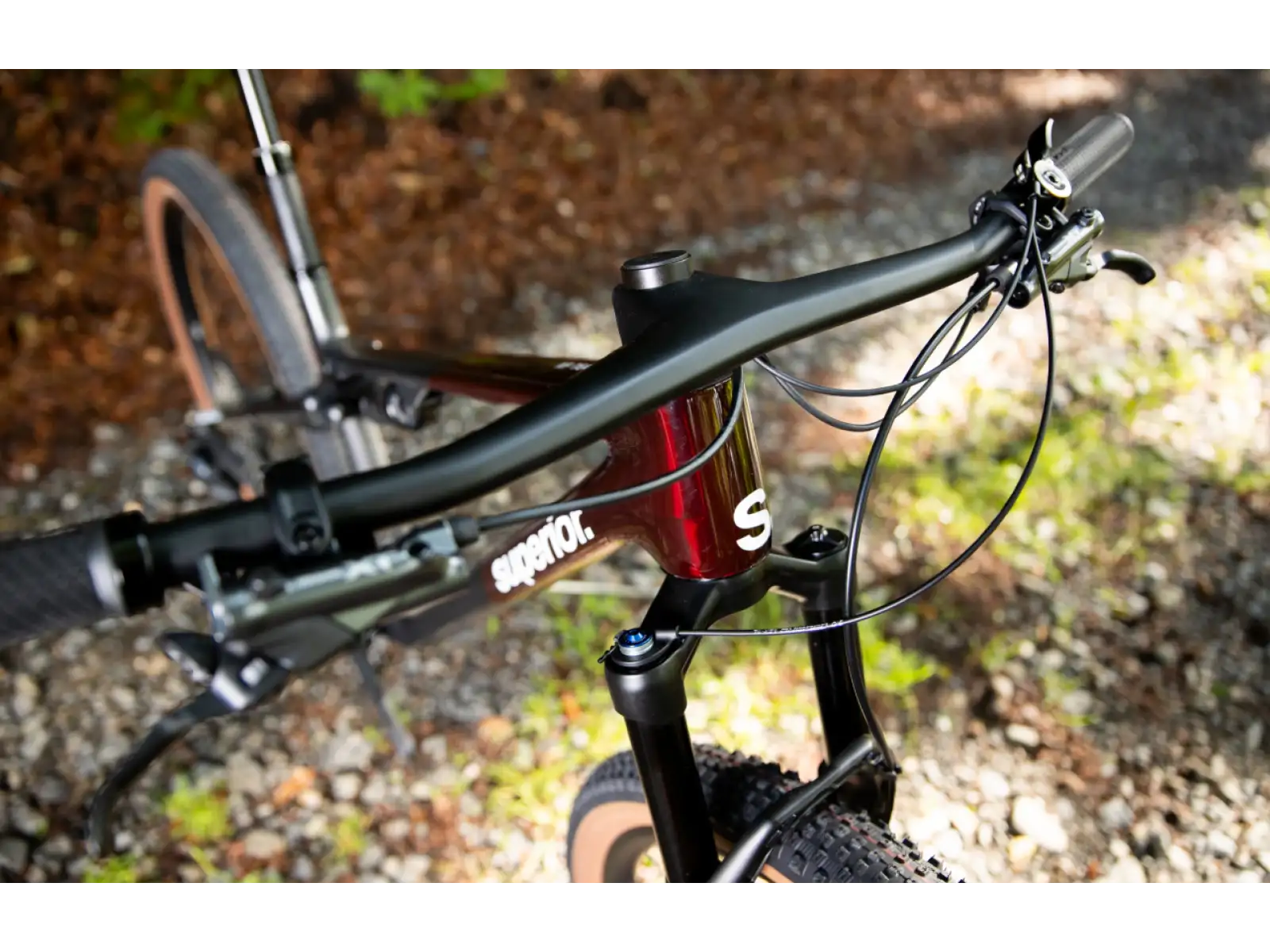Superior XF 9.6 Team rower full suspension Gloss Carbon/Red Carbon