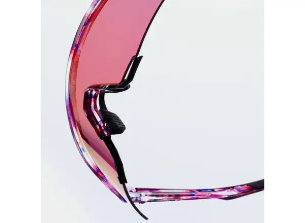 100% S3 okulary FDJ Gloss Translucent Red/Blue/HiPER Fire Red Mirror Lens