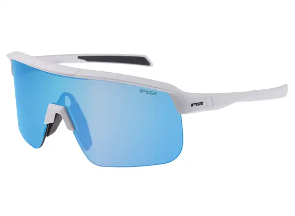 R2 Fusion okulary przeciwsłoneczne biała/dymowa/lodowy niebieski chrom