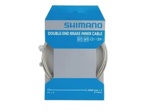 Shimano linka hamulcowa z podwójnym zakończeniem, oryginał nierdzewny 1szt