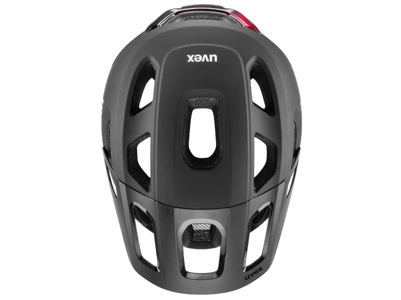 Uvex React MIPS kask MTB Black/Ruby Red Matt