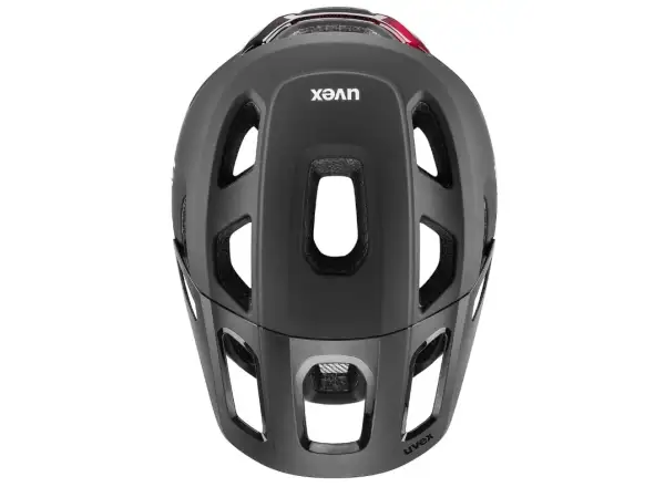 Uvex React MIPS kask MTB Black/Ruby Red Matt