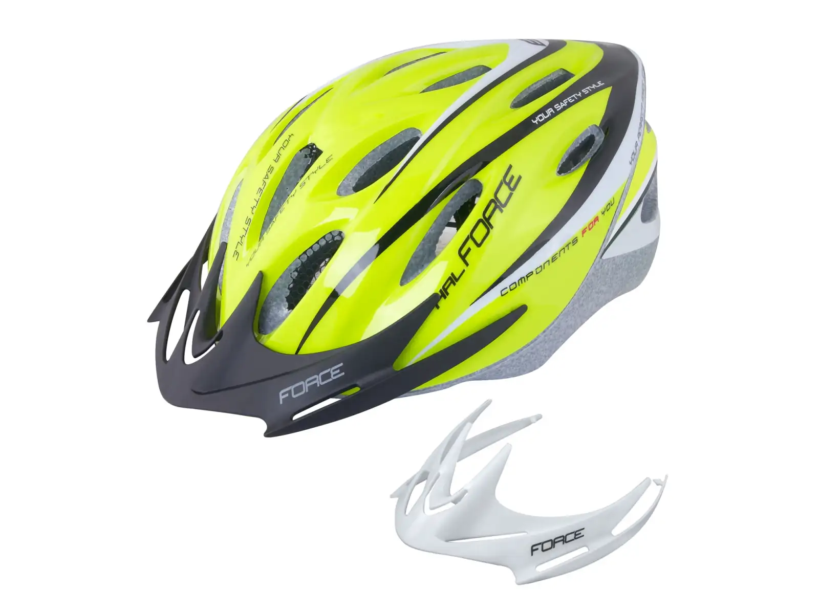 Force Hal kask fluo/czarny