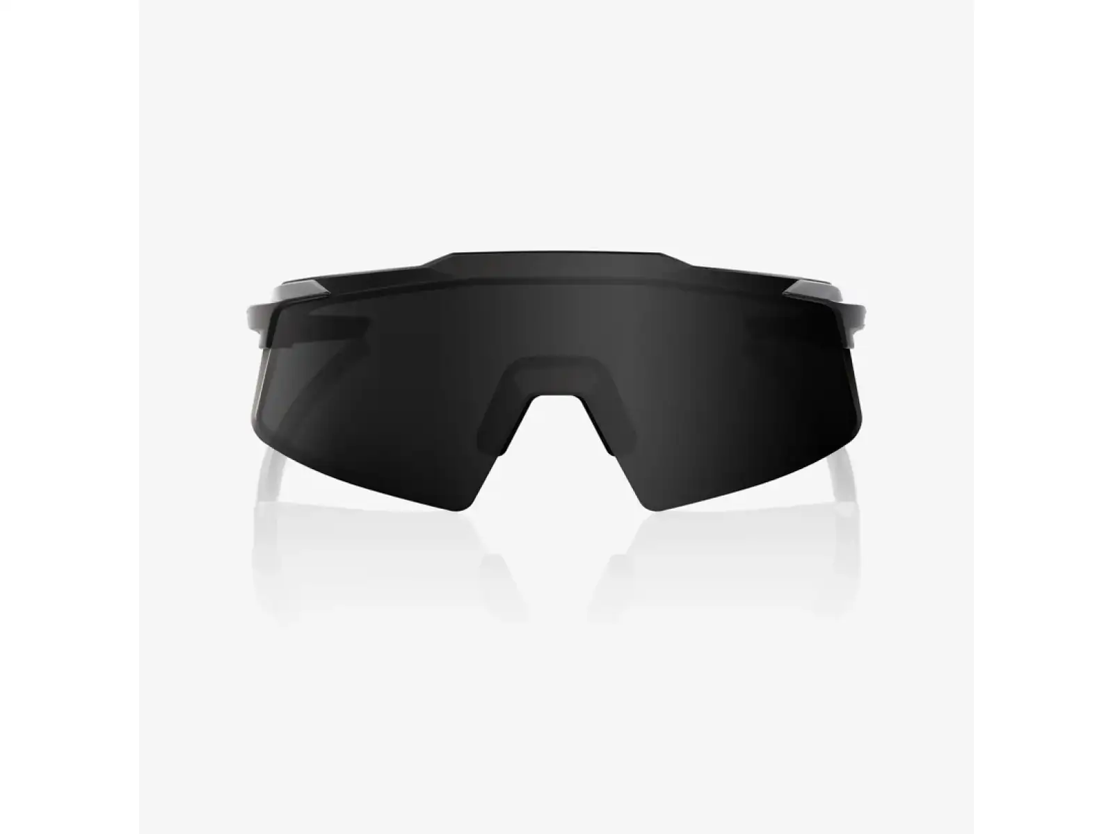 100% Aerocraft okulary przeciwsłoneczne Matte Black/Black Mirror