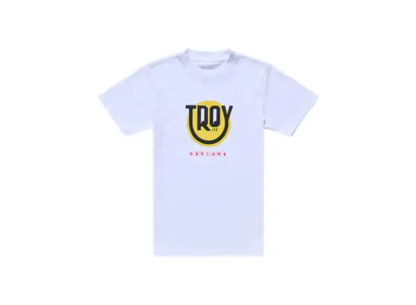 Troy Lee Designs Happy Dayz dziecięca koszulka z krótkim rękawem White
