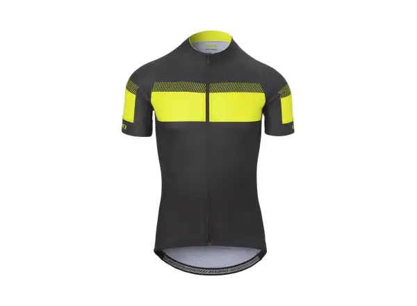 Giro Chrono Sport męska koszulka z krótkim rękawem Black/Hi Yellow Sprint