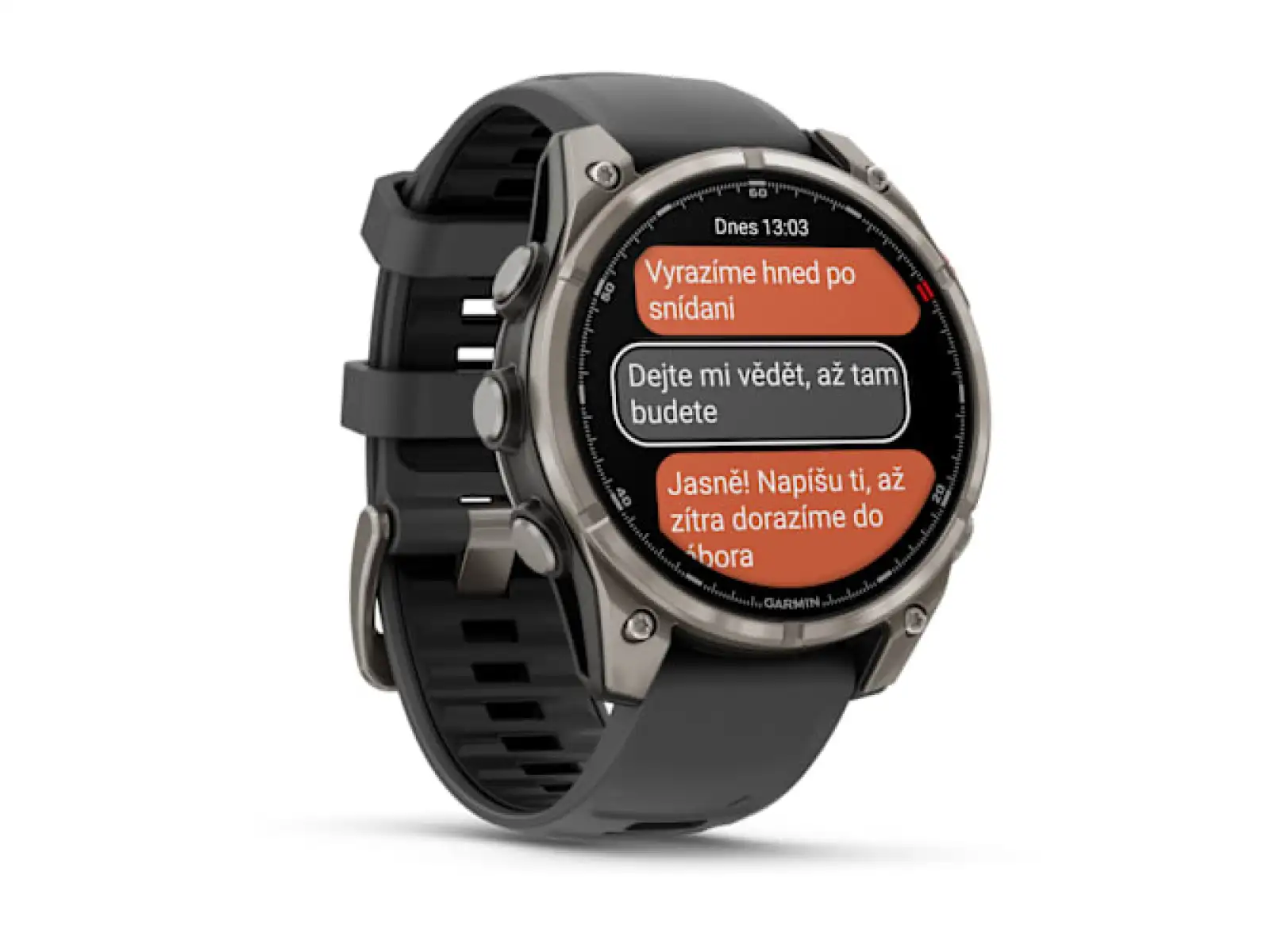 Garmin fenix 8 Pro 47 mm AMOLED Sapphire inteligentny zegarek Titanium Graphite/Black