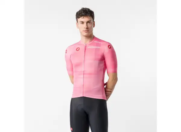 Castelli Giro109 Competizione 4 męska koszulka kolarska krótki rękaw Rosa Giro