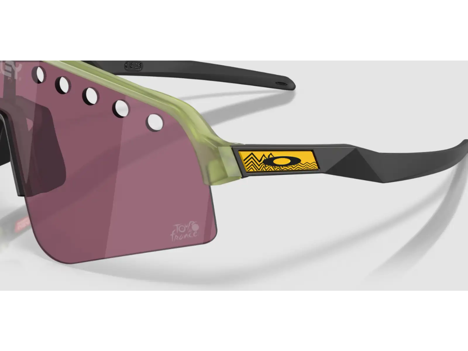 Oakley Sutro Lite Sweep okulary Tour De France Matte Transparent Fern/Prizm Road Black