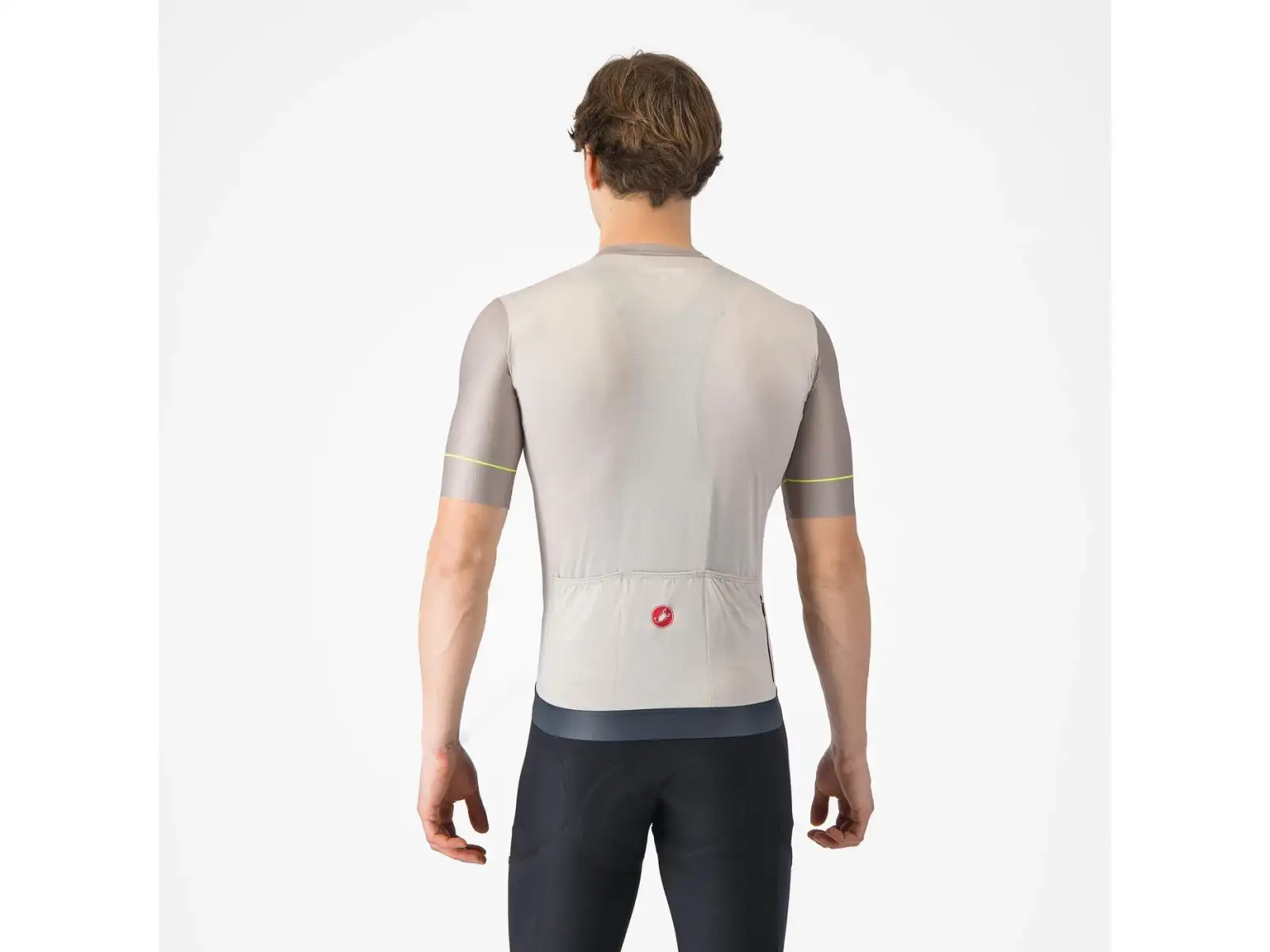 Castelli Unlimited Endurance 2 męska koszulka krótki rękaw Silver Moon/Dark Silver Moon