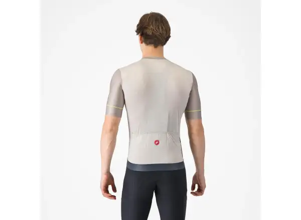 Castelli Unlimited Endurance 2 męska koszulka krótki rękaw Silver Moon/Dark Silver Moon