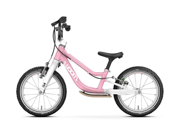Woom GO 1 Plus dziecięcy rowerek biegowy 14" kolor Powder Pink