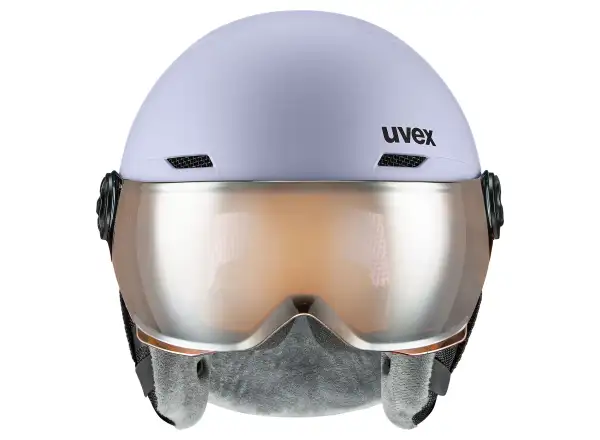 Uvex Rocket Jr Visor kask narciarski cool lavender abstract matt