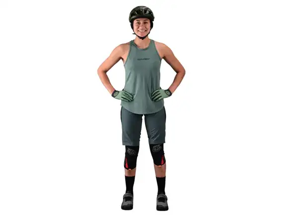 Troy Lee Designs Luxe damskie szorty Solid steel green