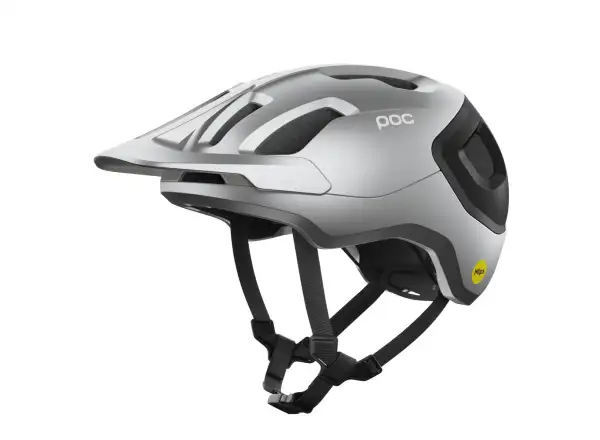 POC Axion Race MIPS kask Uranium Black/Argentite Silver Matt