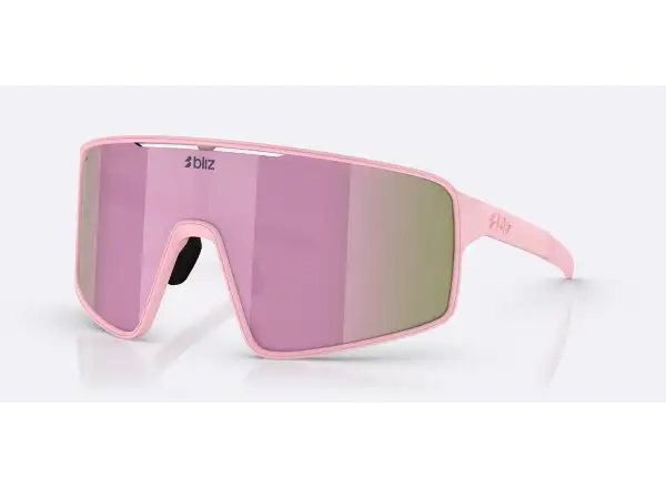 Bliz P001 okulary przeciwsłoneczne Matte Powder Pink/Brown Rosé Multi