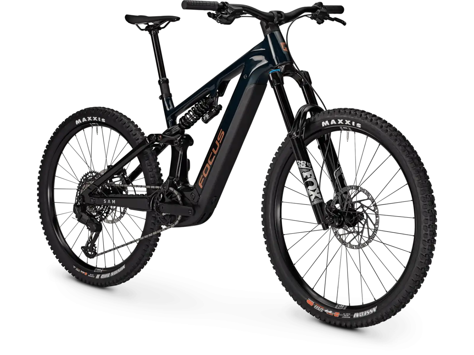 Focus SAM 8 800Wh w pełni amortyzowany rower elektryczny Classicgreen / Obsidianblack