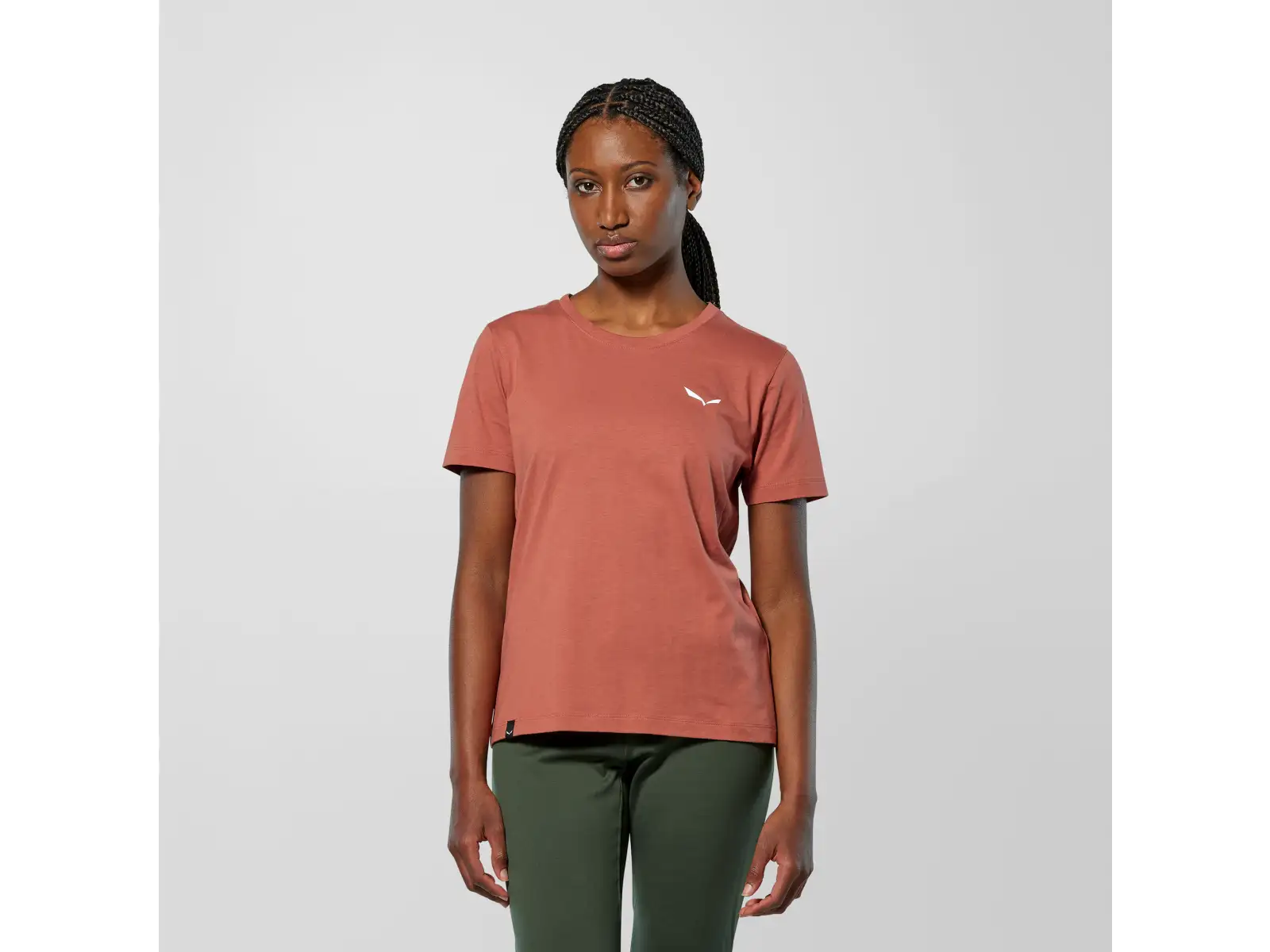 Salewa Eagle Vocab T-shirt damski t-shirt krótki rękaw Etruscan red