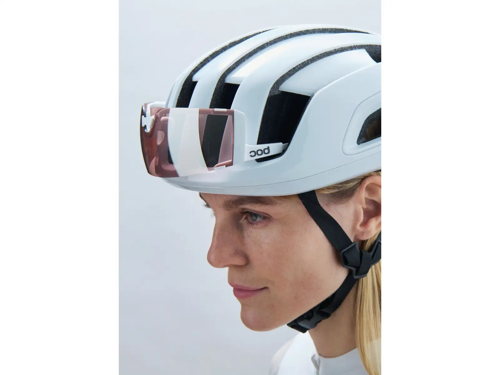 POC Cytal kask szosowy Hydrogen White/Uranium Black Matt/Logo