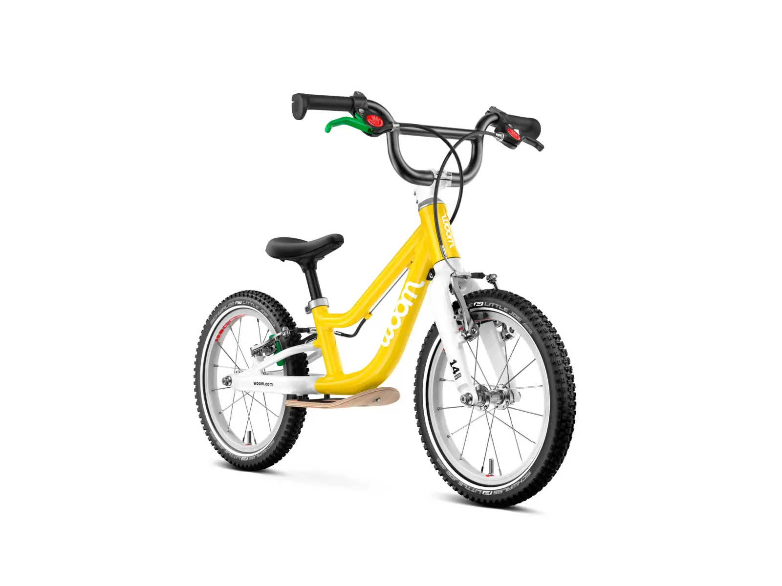 Woom GO 1 Plus dziecięcy rowerek biegowy 14" Vibrant Yellow