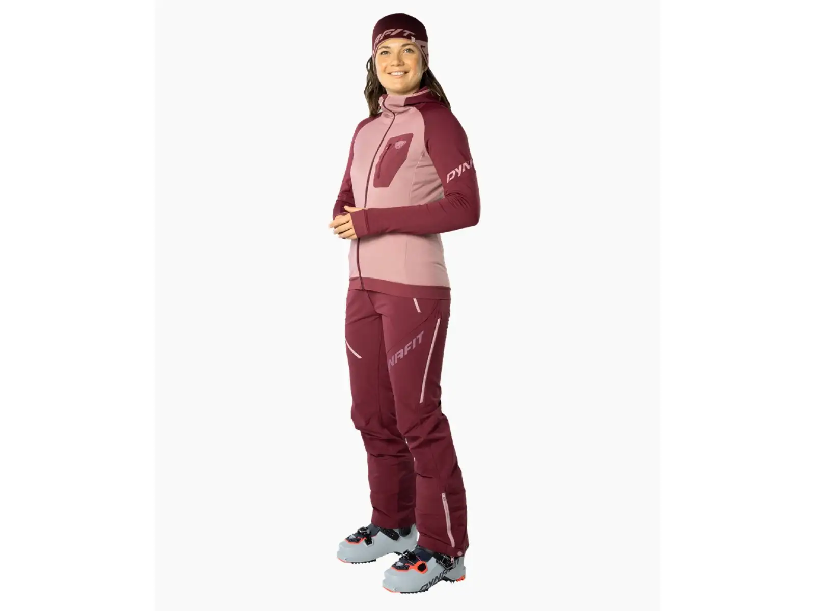 Dynafit Mercury Dynastretch damskie softshellowe spodnie Burgundy