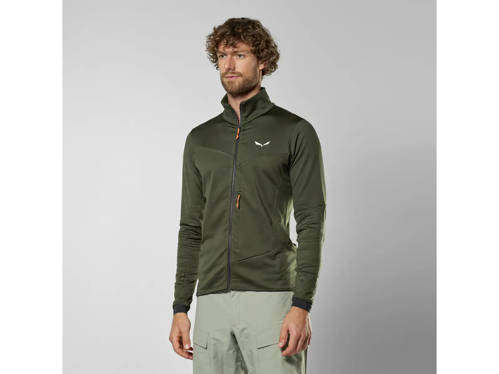 Salewa Sella Crevasse męska bluza Dark Olive