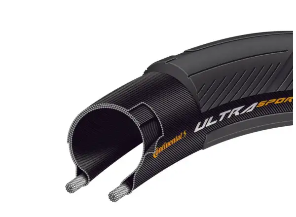 Continental Ultra Sport 3 E-25 opona szosowa kevlar czarny/brązowy