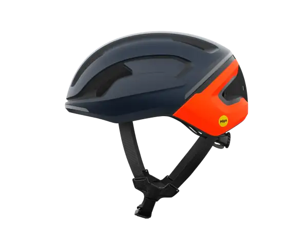 POC Omne Beacon MIPS szosowy kask Apatite Navy Matt/Fluorescent Orange Matt