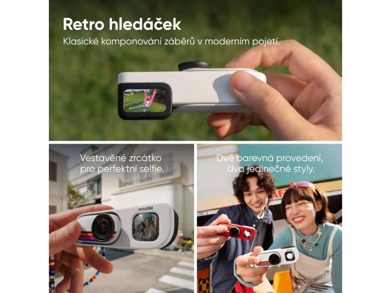 Insta360 GO 3S kamera zestaw Retro 64 GB edycja specjalna biała