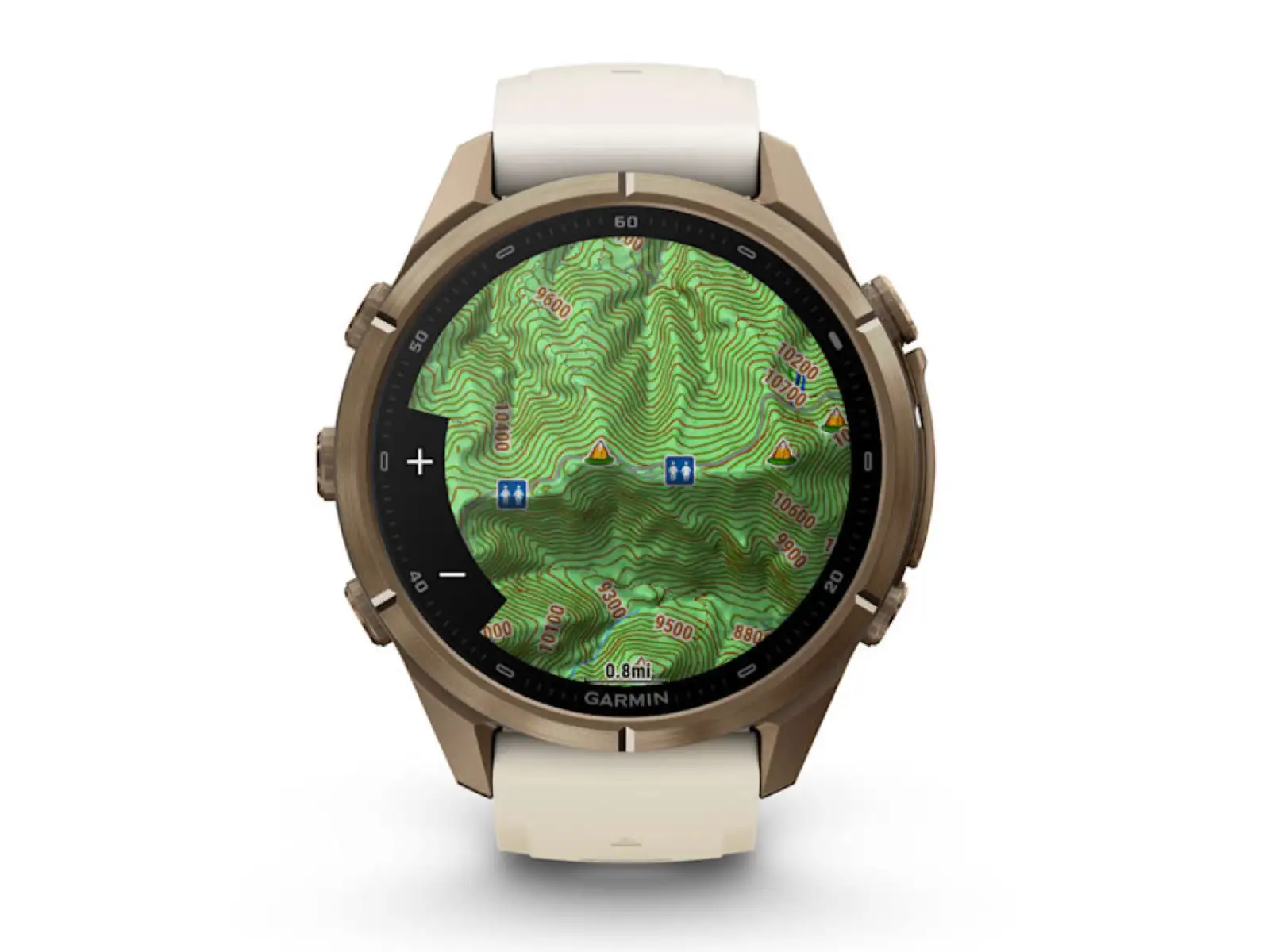Garmin Fénix 9 Pro inReach 43 mm smartwatch Autumn Gold Titanium Cream/French Gray
