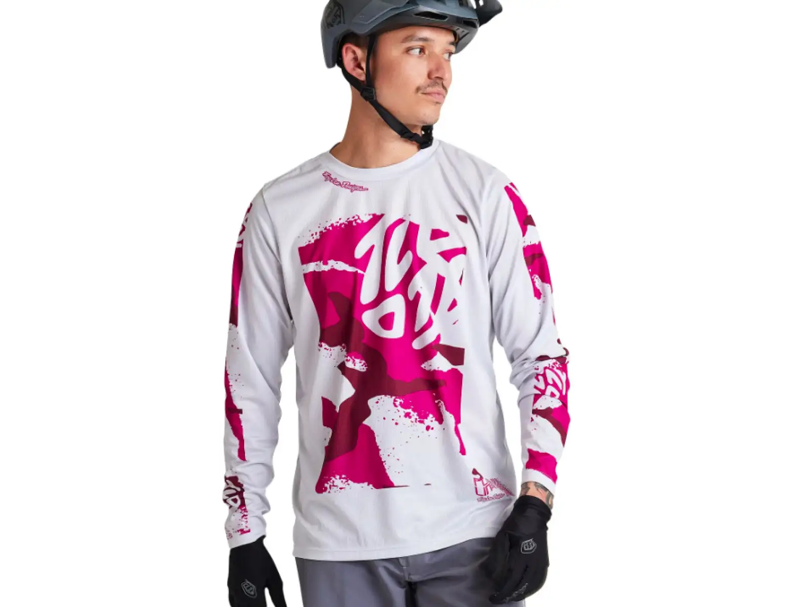 Troy Lee Designs Flowline męska koszulka długi rękaw Confined Mist
