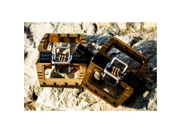 Crankbrothers Mallet DH Loic Bruni Signature Bronze Edition pedały zatrzaskowe