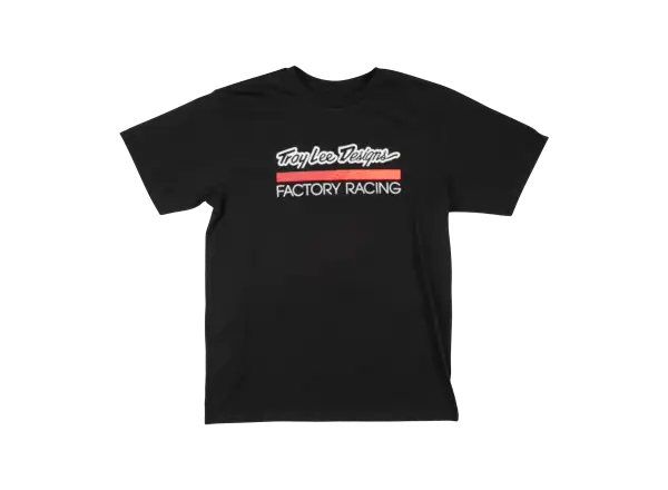 Troy Lee Designs Factory Racing męska koszulka krótki rękaw Black/Red