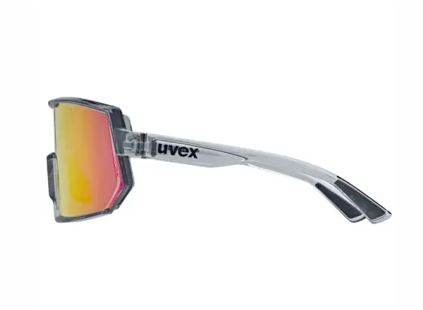 Uvex Sportstyle 235 okulary okulary Smoke Transparent/Mirror Red