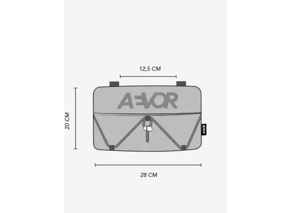 Aevor Bar Bag torba na ramię/nerka/rower kierownica Proof Retro Blue
