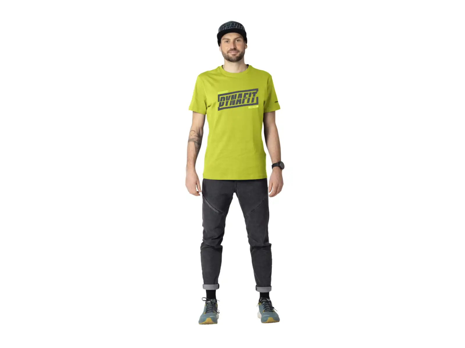 Dynafit Graphic Cotton męska koszulka krótki rękaw Golden Lime