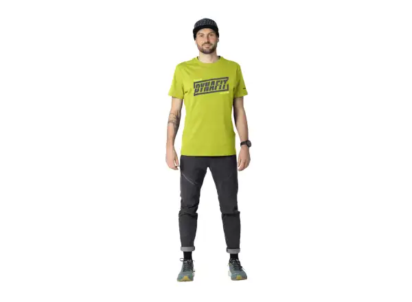 Dynafit Graphic Cotton męska koszulka krótki rękaw Golden Lime