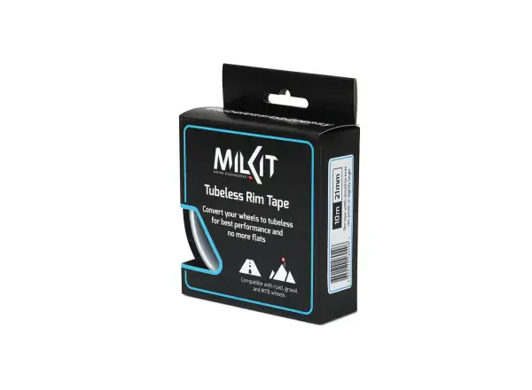 milKit taśma bezdętkowa do obręczy 10 m x 21 mm czarna