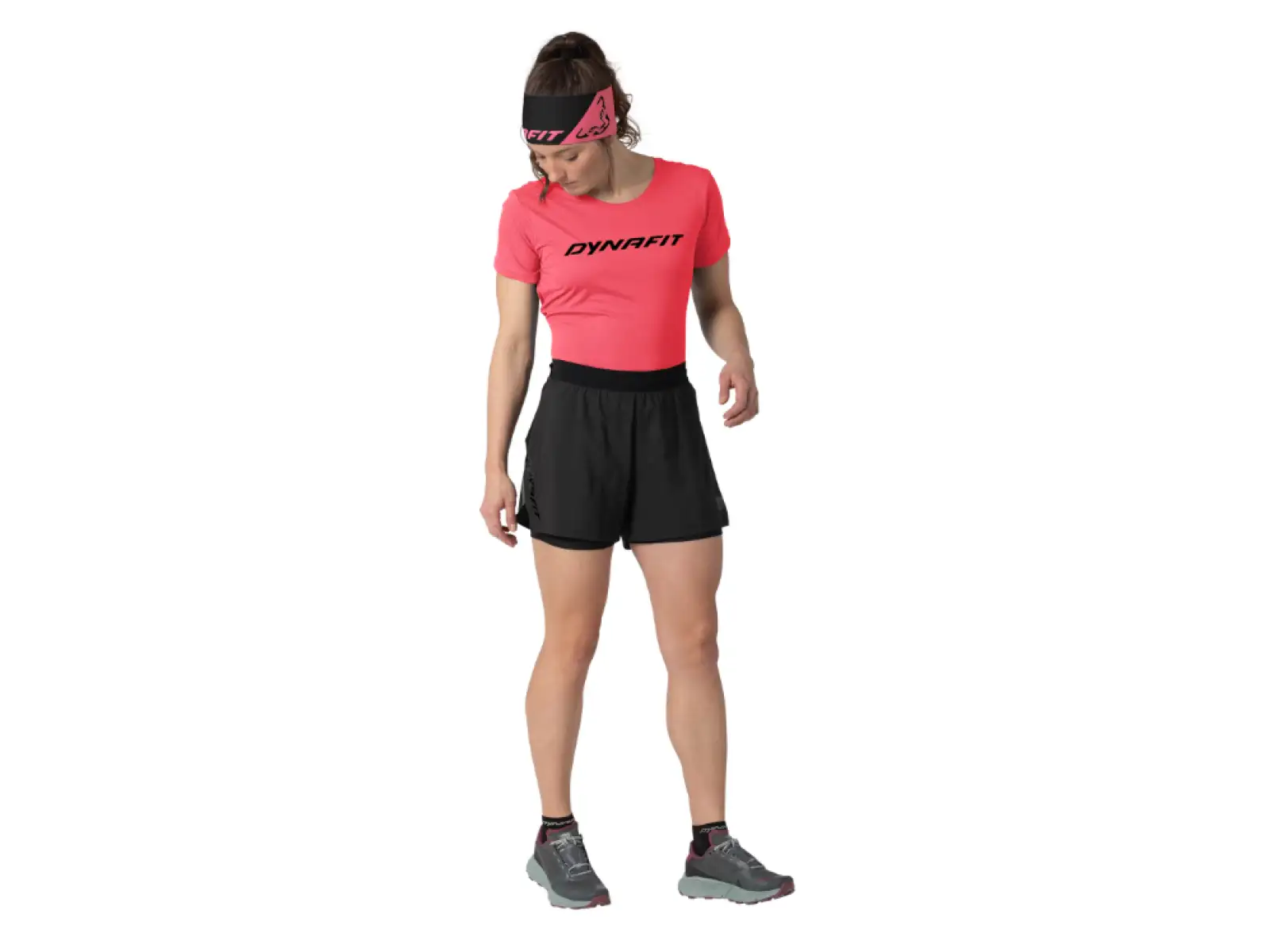 Dynafit Alpine Pro 2w1 damskie szorty biegowe Black Out
