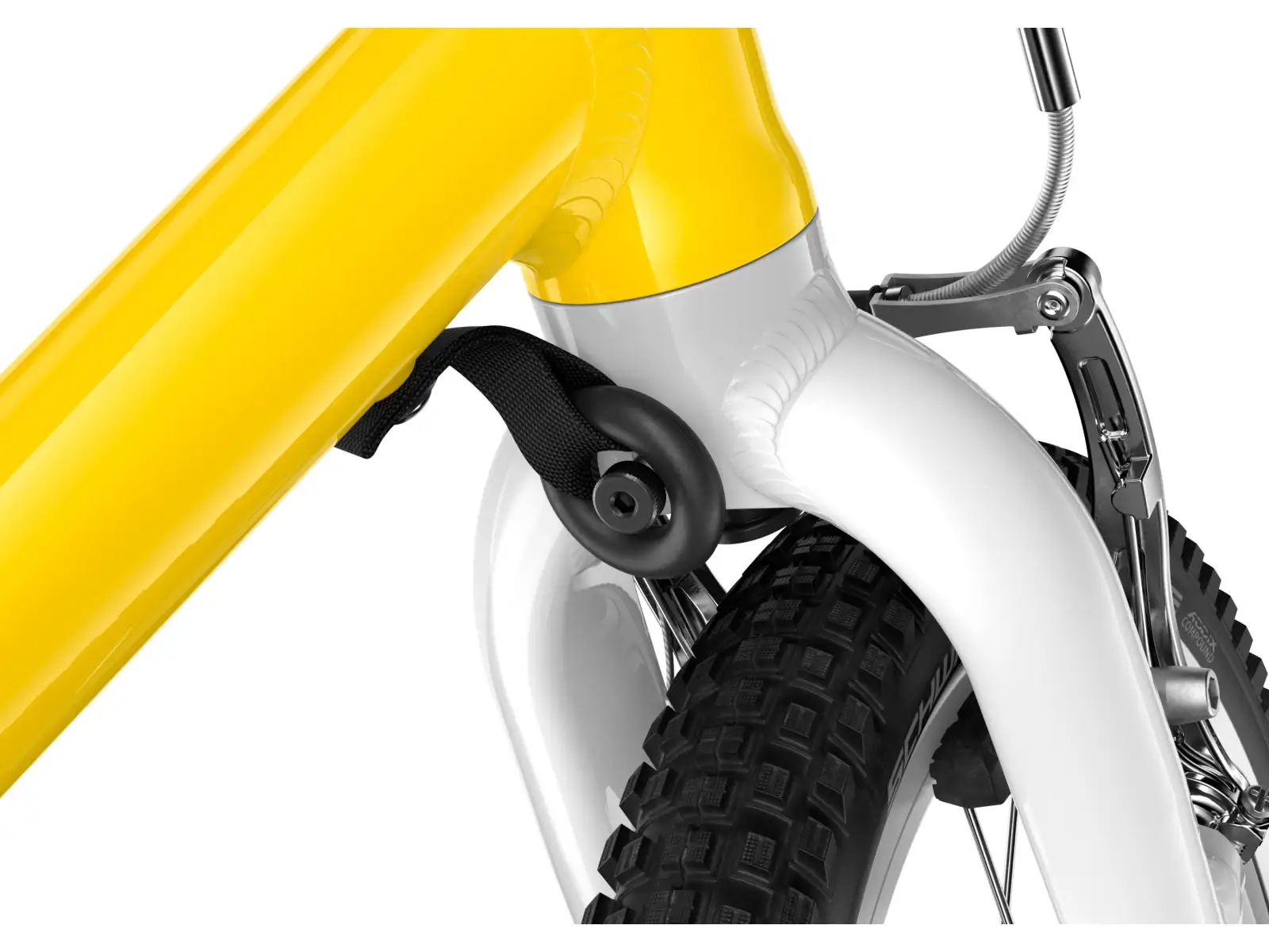 Woom GO 1 Plus dziecięcy rowerek biegowy 14" Vibrant Yellow
