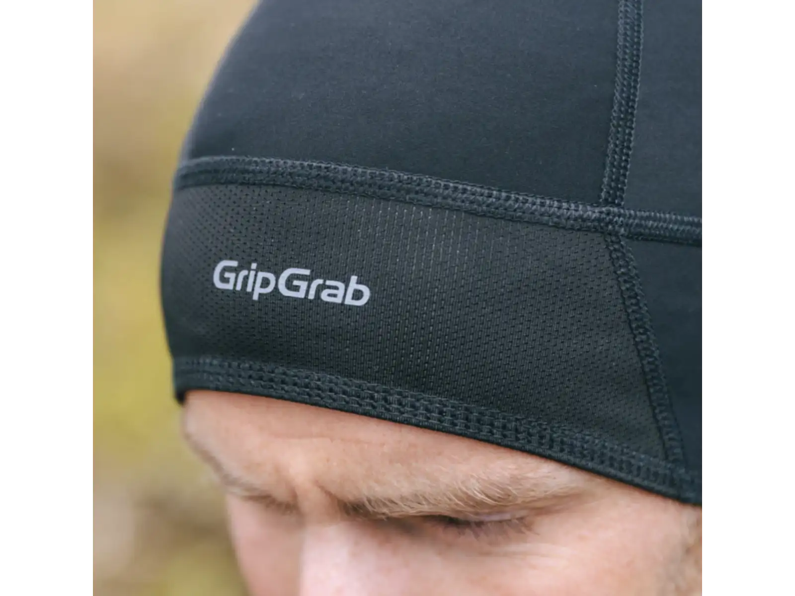 Grip Grab Thermo Windproof Winter Skull rowerowa czapka czarna