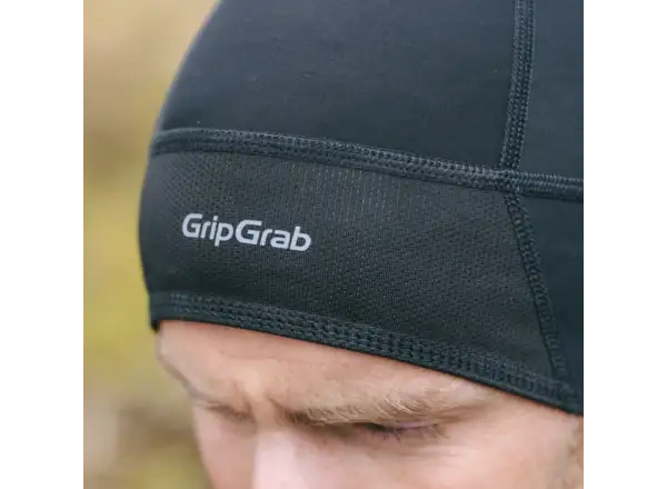 Grip Grab Thermo Windproof Winter Skull rowerowa czapka czarna