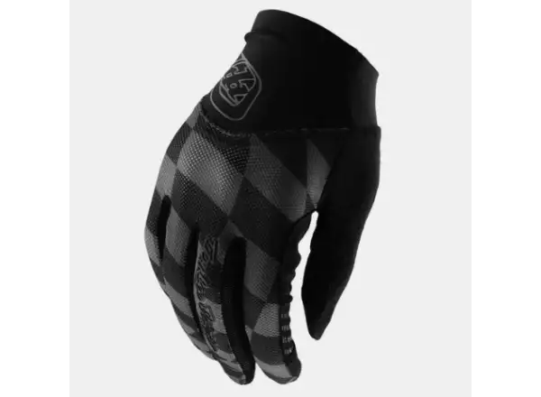 Troy Lee Designs Ace 2.0 Twisted Checkers damskie MTB rękawice Black