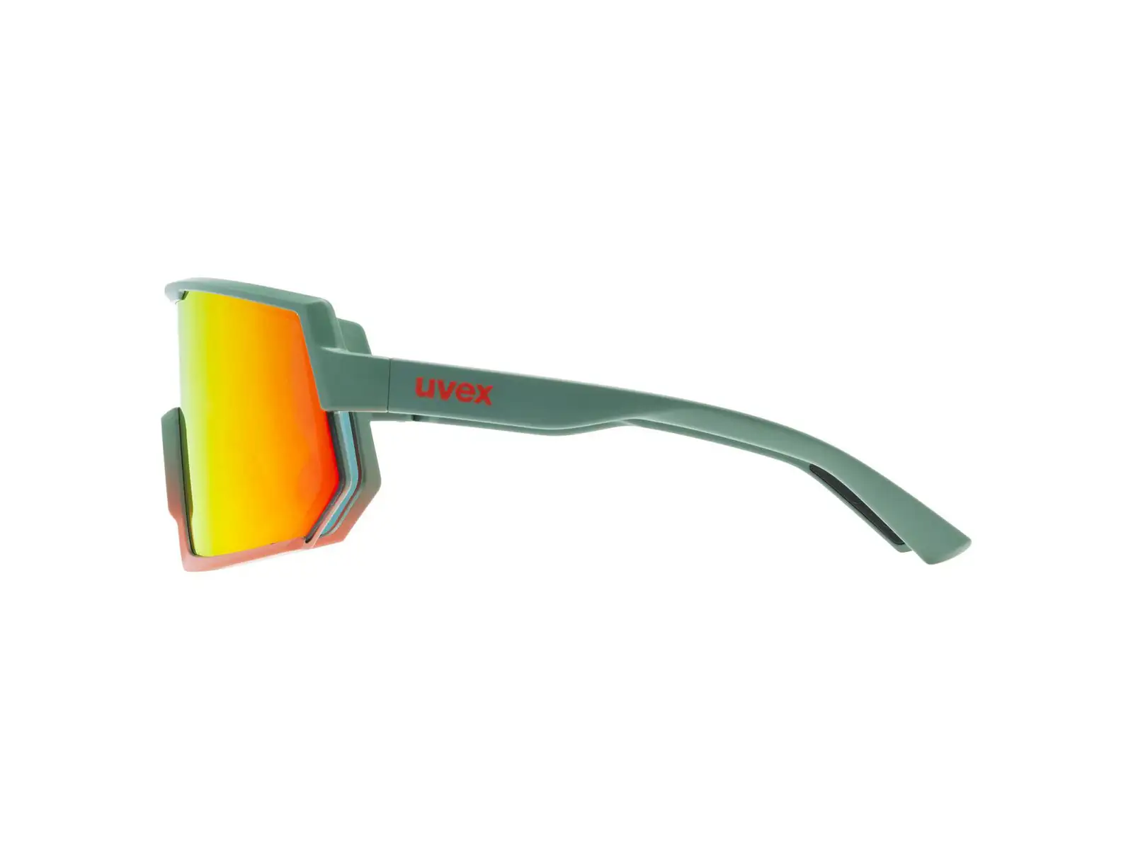 Uvex Sportstyle 235 okulary Moss Green Grapefruit Mat/Mirror Red (cat. 2)